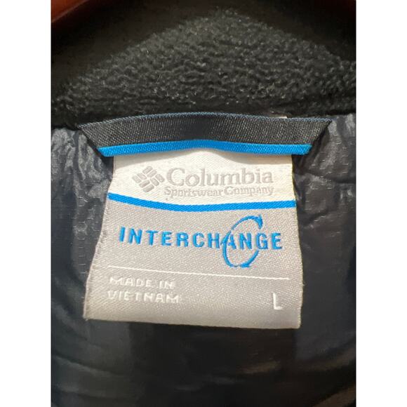 Columbia interchange 2 in 1 men’s jacket large removable hood/shell waterproof - Picture 8 of 12